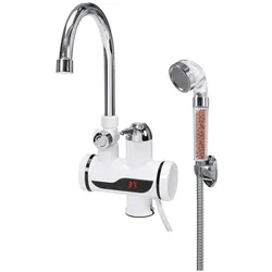 Fala Wasserhahn Durchlauferhitzer Waschtischmontage 3KW mit Duschbrause & Display 75923, Wasserkocher