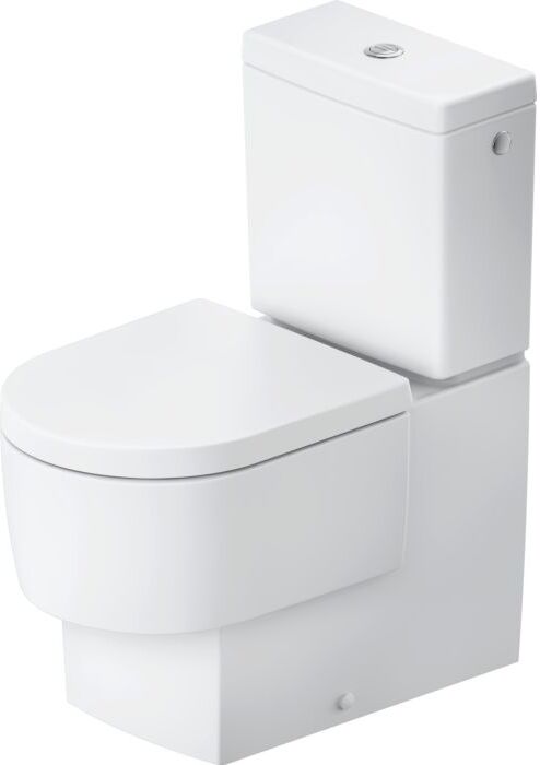 Duravit Balcoon Stand-WC 207009AC00 37x65cm, 4,5 l, Rimless, Abgang waagerecht, weiß Seidenmatt