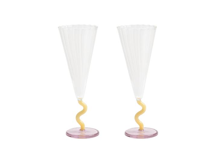 & klevering - Flûte à champagne Marin - Multicolore - Verre