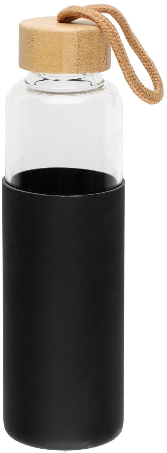 Maku Fles met siliconen hoes, 550 ml, zwart