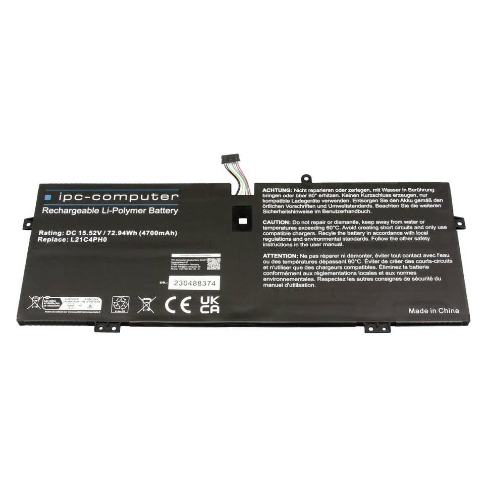 IPC Akku 72.9Wh für Yoga 9 14IRP8 (4700 mAh) (L21D4PH0 REPLACE)
