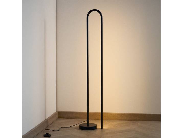 Kave Home Vloerlamp Bow - Zwart