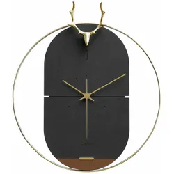 WANDUHR Design Schwarz 46/51 cm