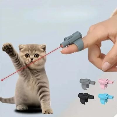 Uplift Essentials Portable Finger Sleeve Mini Laser Cat Toy black
