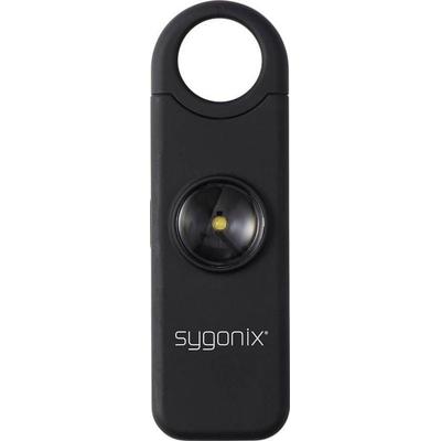 Sygonix Taschenalarm Schwarz mit LED 130 dB SY-7187884