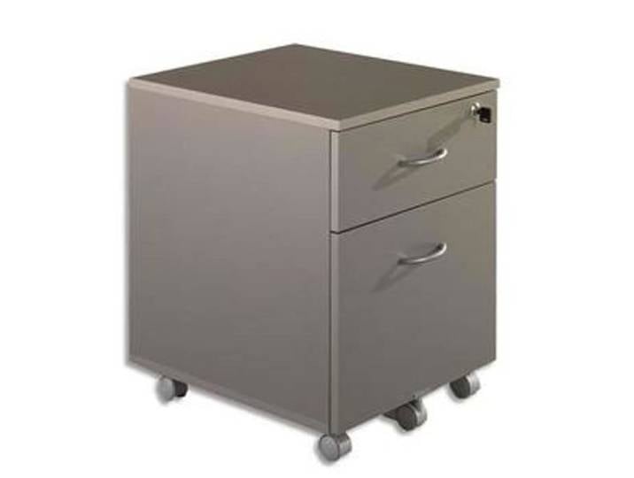 Caisson mobile 2 tiroirs alu dont 1 pour dossiers suspendus