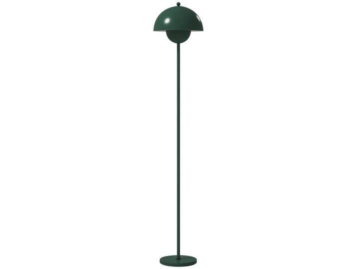 Homcom Stehlampe mit rundem Schirm, Fußschalter Grün, Metall, E27, 30x155x30 cm, Lampen & Leuchten, Innenbeleuchtung, Stehlampen