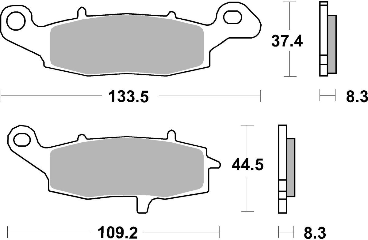 Bremsbelagsatz BREMBO 07KA19LA