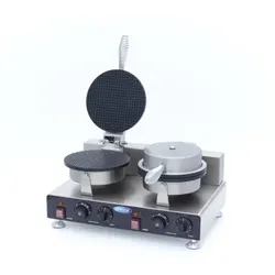 Maxima Waffeleisen Eistüte - 2 Stück - Ø 210 mm (je Waffel)  mit Timer