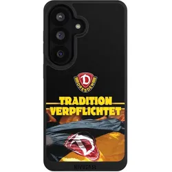 Nivocase Handyhülle für Samsung Galaxy S26 Hülle NIVOpure Case Schwarz Fanartikel SG Dynamo Dresden SGD (Samsung Galaxy S26), Smartphone Hülle, Schwarz