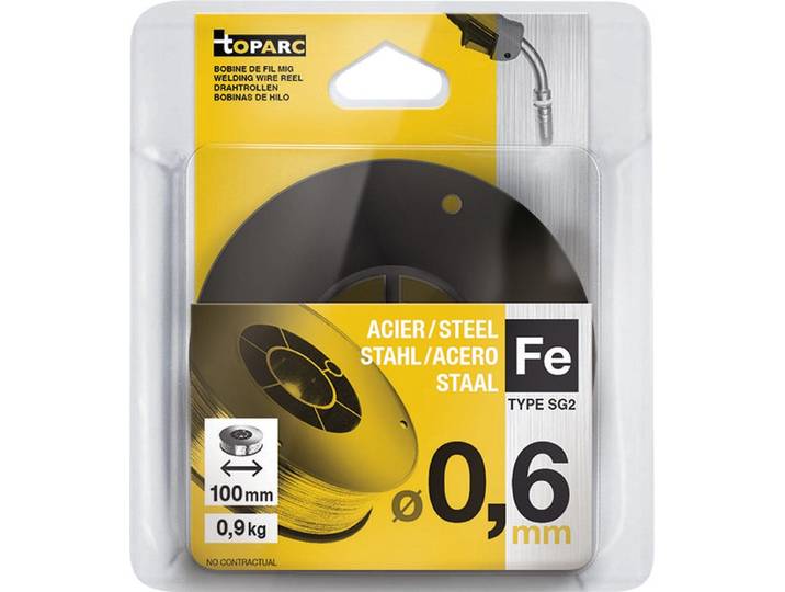 Toparc 086593 - Draadspoel - Ø 100 mm Ø 0,6 mm - staal (0,9 kg)