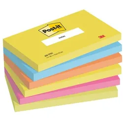 Post-it Notes Haftnotizblock »Energetic Collection« 127 x 76 mm, 6 Stück gelb