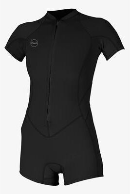 O'Neill s Bahia 2/1mm Front Zip Short Sleeves Spring Wetsuit in Black, Size 10