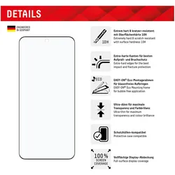 Displex Real Glass, Full Cover Panzerglas (1 Stk., Xiaomi 14 Pro, Xiaomi 14 Ultra), Smartphone Schutzfolie, Transparent