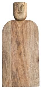 Storied Home Hand-Carved Mango Wood Cheese Slicer and Cutting Board
