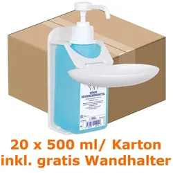 Bode Sterillium 20 x 500 ml Karton inklusive 1 Stück gratis Wandhalter, Händesinfektionsmittel