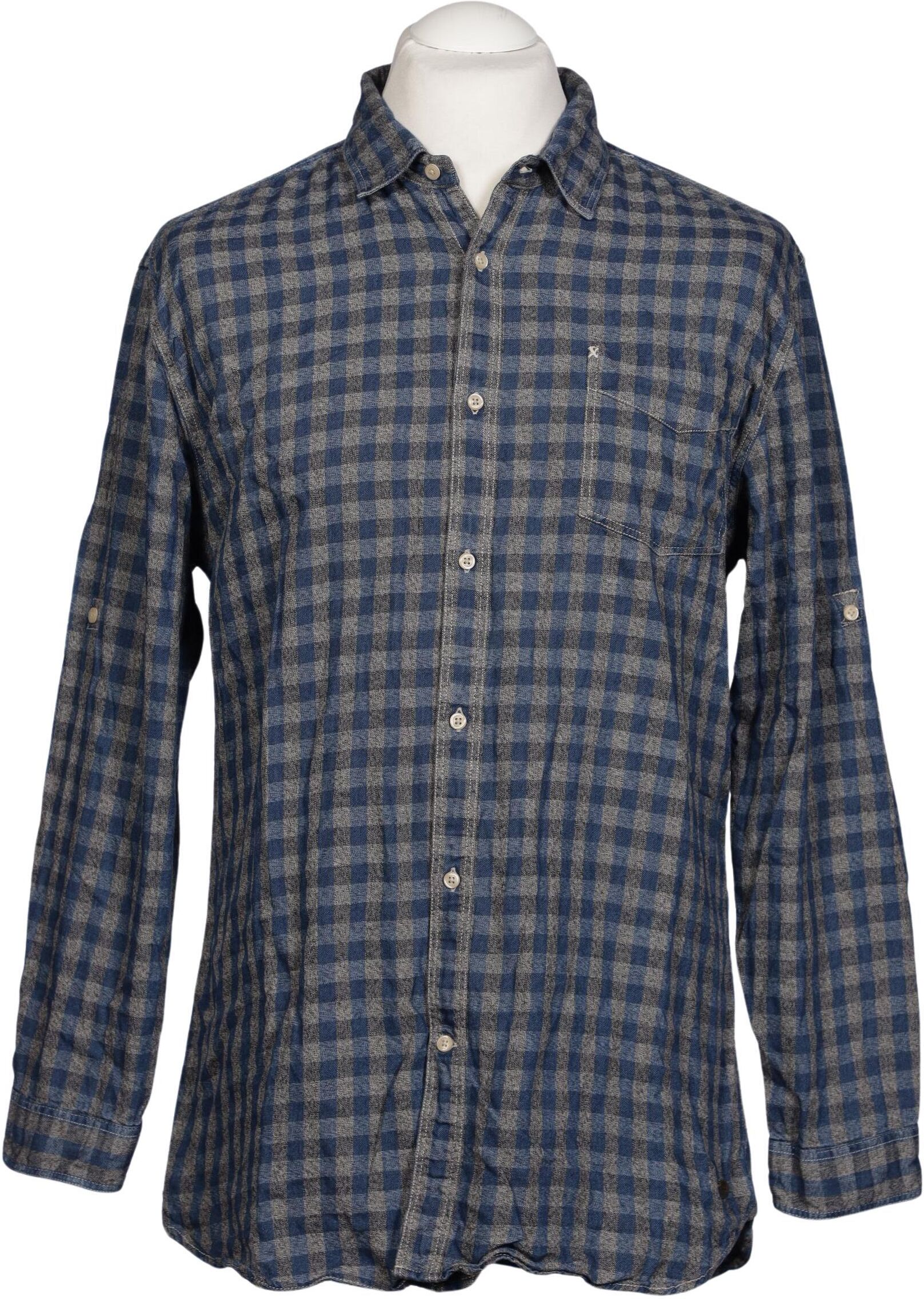 Maison Scotch Herren Hemd, Mehrfarbig, Gr. XL, Baumwolle - Second Hand