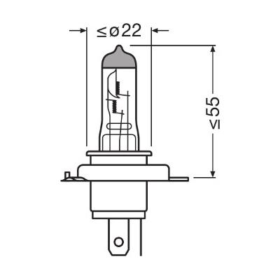 OSRAM Glühlampe, Fernscheinwerfer 64196tsp