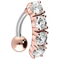 Titan Bananabell mit 925er Silber-Design KRISTALLBANNER