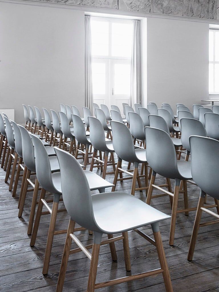 Normann Copenhagen Stuhl (weiß, Eiche, Kunststoff) weiß   Eiche   Kunststoff