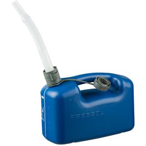 Pressol AdBlue-Kanister 21141870, 5 Liter, blau, aus Kunststoff, mit Auslaufrohr