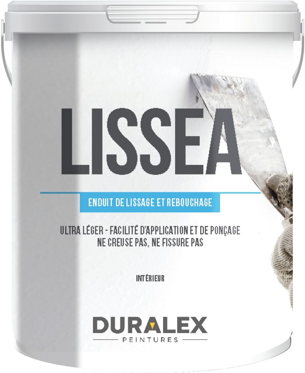 Enduit acrylique lissage et rebouchage 3 L DURALEX 101100302 Blanc