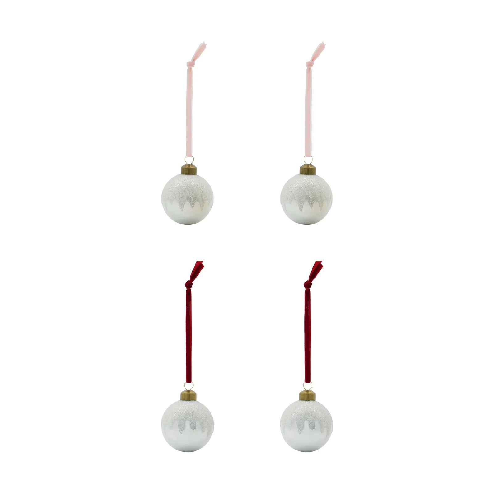 House Doctor Bano kerstballen 4-pack Zilver