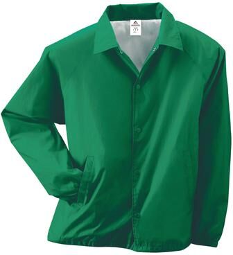 Augusta Sportswear 3100 Nylon Coach's Jacket/Lined in Kelly size Medium