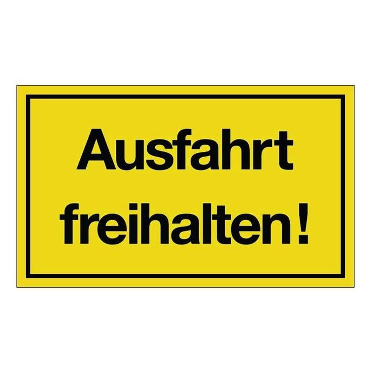 HP Autozubehör Hinweiszeichen Ausfahrt freihalten (3000277103)