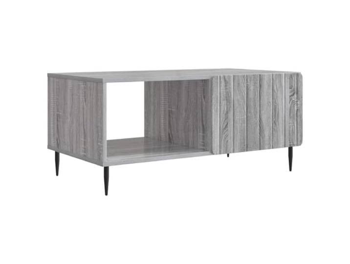 Rechteckiger Couchtisch, grau, Sonoma, 90 x 50 x 40 cm, aus Holz