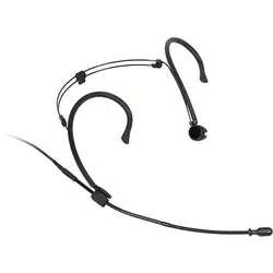 Mipro MU-57H-1P -  Wasserdichtes Nackenbügelmikrofon (schwarz),(Kugel), Kondensatorkapsel, 3,5mm Klinke