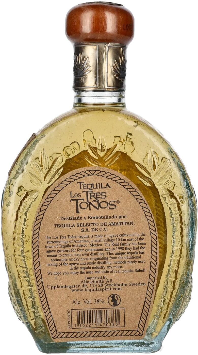 Los Tres Tonos Tequila Los Tres Tonos REPOSADO Tequila 38% Vol. 0,7l