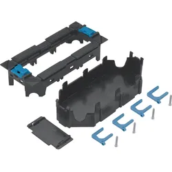 Hager GTVR300 Geräteträger f 3 Rastec 45 Geräte o 2 Tragstegger aus PA zu VQ06/VR06/VR10(r, l)