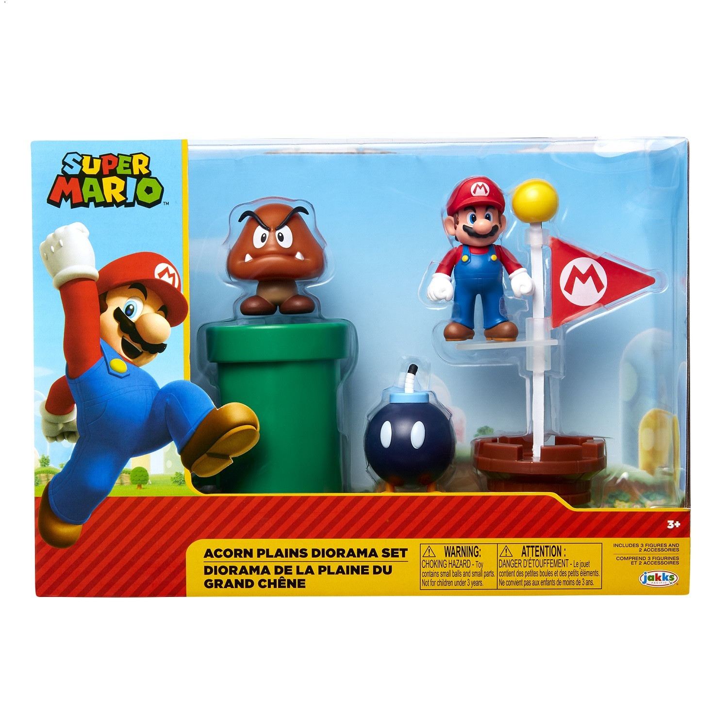 Jakks Pacific Nintendo Acorn Plains Diorama Set - 6,5 cm