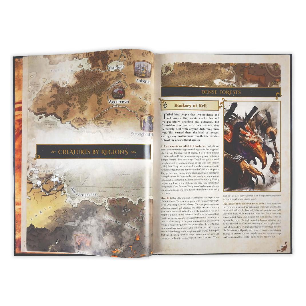 Archon Studio Dungeons & Lasers THE WORLD OF DEUSLAIR: BESTIARY BOOK (hardcover) (Papier) (DNL0080)