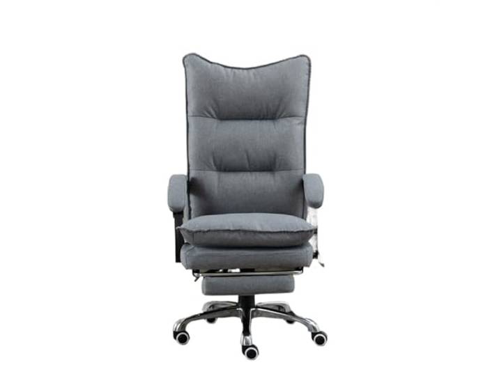 Ygt9mS6vz Stuhl mit hoher Rückenlehne Chefbürostuhl mit hoher Rückenlehne und Fußstütze(Grigio)