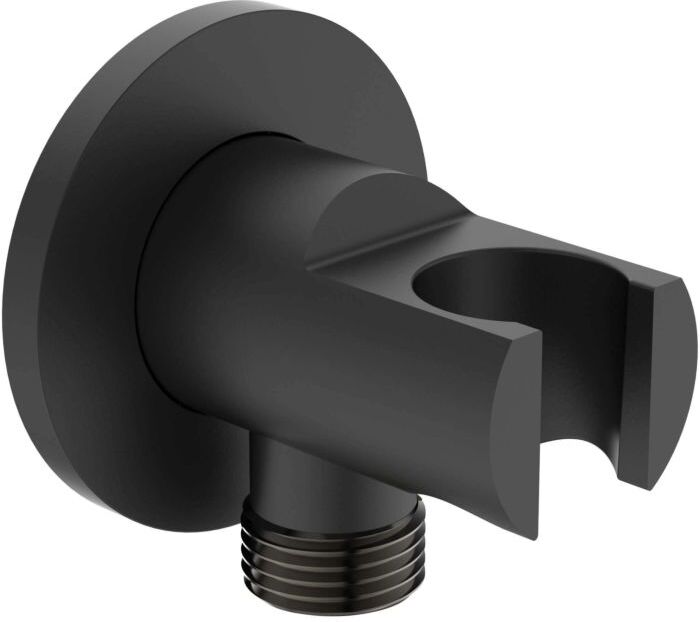 Ideal Standard Atelier Wandanschlussbogen BC807XG silk black, mit Brausehalter