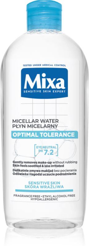 Mixa Optimal Tolerance Miscellar vand med udglattende effekt 400 ml