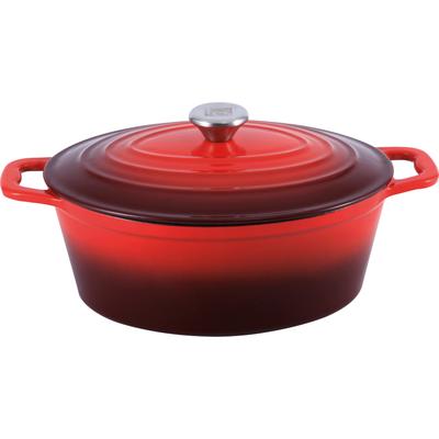 Bräter CS KOCH-SYSTEME "Xanten", rot, B:21cm H:16,5cm L:27,5cm, Töpfe, 3,5 Liter, Induktion