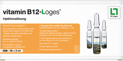 Dr. Loges + Co. GmbH VITAMIN B12-LOGES Injektionslösung Amp. 50X2 ml 02860623