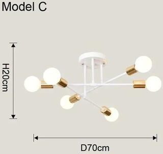 Uplifted Goods Modern LED Pendant Ceiling Light a no Bulb