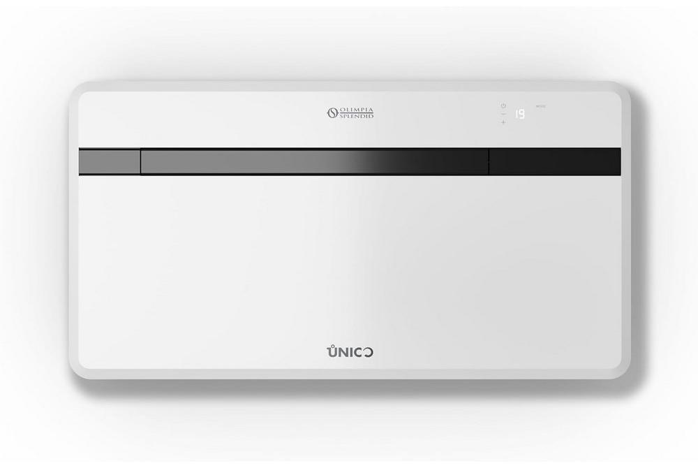 Olimpia Splendid Unico Next-F 8 HP PVA, Wanddurchgang-Klimaanlage, 5500 BTU/h, Weiß