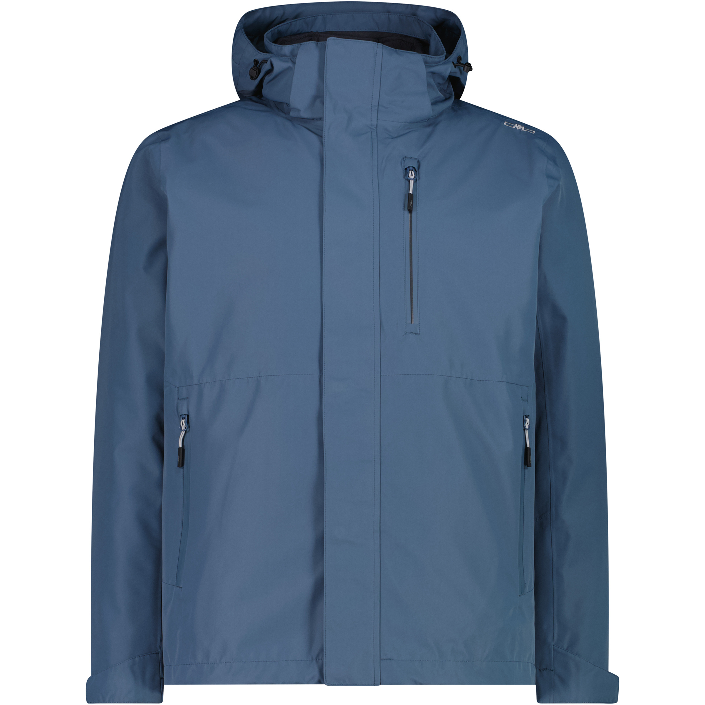 CMP Zip 2in1 Herren Doppeljacke blau Größe S Trekking Wasserdicht