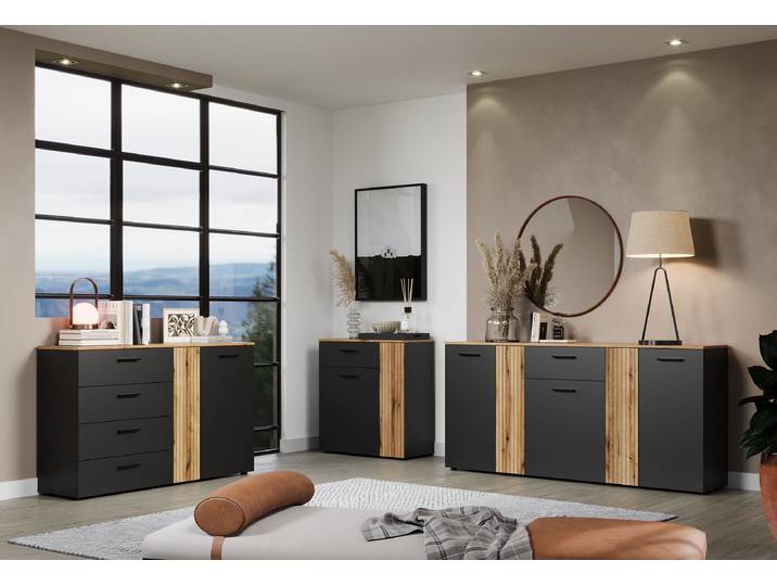 Buffet Type A 139 x 86 x 38cm Marron/Gris