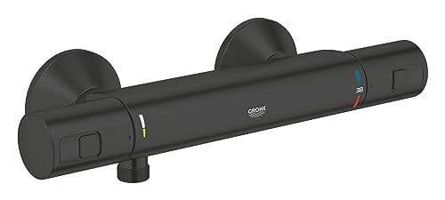 GROHE Precision Start Thermostaatdouche met mengkraan, mat zwart