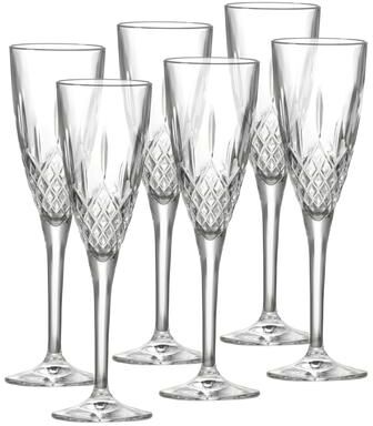 Barski London Champagne Flutes, 5 Oz., Set of 6