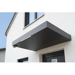 Scheurich Rechteckvordach BS Plus Anthrazit inkl. Wasserablaufsystem