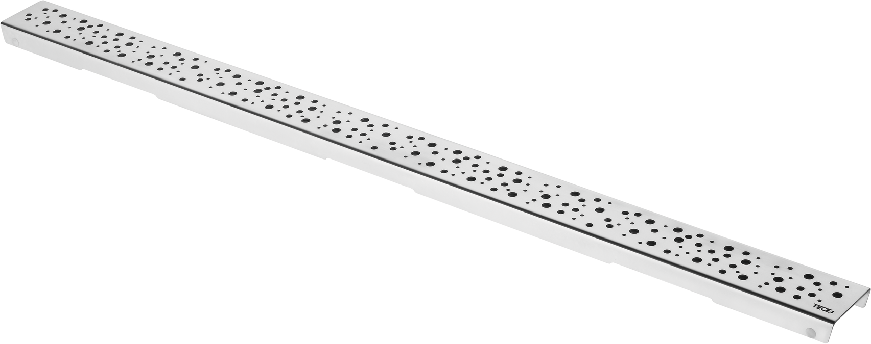 Match1 grille TECE 600830 TECEdrainline gouttes droites, 80 cm, Inox poli