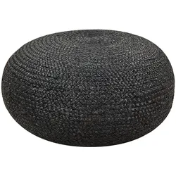 POUF Jute Schwarz Tifelt