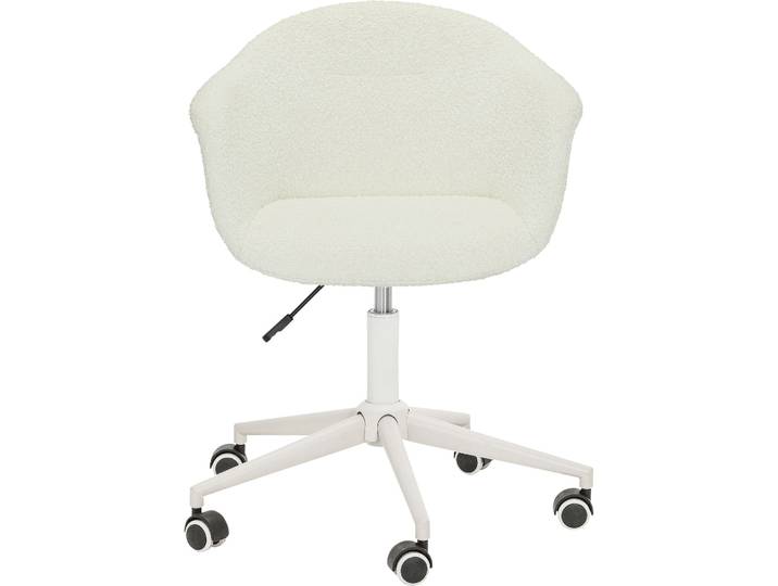Bürostuhl Lia weiss Stoff H 86 cm